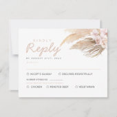 Pampas Grass RSVP-kaarten (Voorkant)
