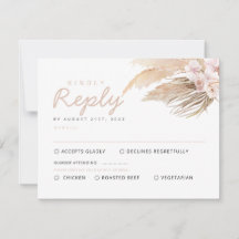 Pampas Grass RSVP-kaarten