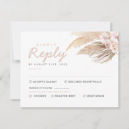 Pampas Grass RSVP-kaarten