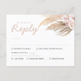 Pampas Grass RSVP-kaarten Briefkaart