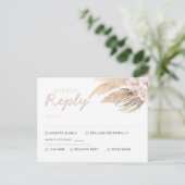 Pampas Grass RSVP-kaarten Briefkaart (Staand voorkant)