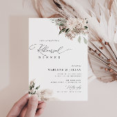 Pampas Grass Sage Green repetitie diner Kaart