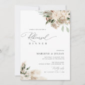 Pampas Grass Sage Green repetitie diner Kaart (Voorkant)