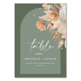 Pampas Grass Sage Green Rust Bohemian Modern Kaart