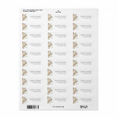 Pampas Grass Sage Groene bruiloft adres Etiket (Full Sheet)