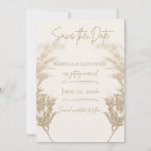 Pampas Grass Save the Date (Voorkant)