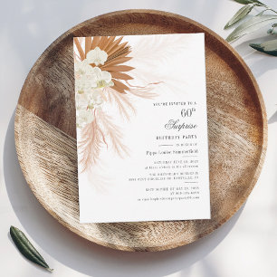 Pampas Grass Script 60th Birthday Surprise Party