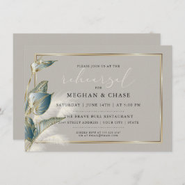 Pampas Grass Smokey Blauwgroen Anthurium Rehearsal Kaart