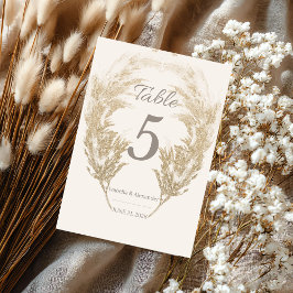Pampas Grass Table Card Kaart