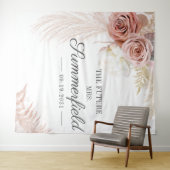 Pampas Grass Tan Vrijgezellenfeest Backdrop Wandkleed (In Situ (horizontaal))