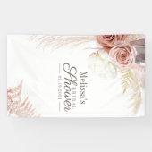 Pampas Grass Tan Vrijgezellenfeest Spandoek (Horizontaal)