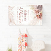 Pampas Grass Tan Vrijgezellenfeest Welkom Spandoek (Insitu)