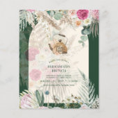 Pampas Grass TEA PARTY Vrijgezellenfeest Lunch Flyer (Voorkant)