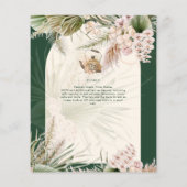 Pampas Grass TEA PARTY Vrijgezellenfeest Lunch Flyer (Achterkant)