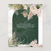 Pampas Grass TEA PARTY Vrijgezellenfeest Lunch Flyer (Achterkant)