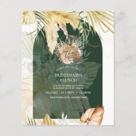 Pampas Grass TEA PARTY Vrijgezellenfeest Lunch Flyer