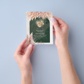 Pampas Grass TEA PARTY Vrijgezellenfeest Lunch Flyer (Hand)