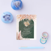 Pampas Grass TEA PARTY Vrijgezellenfeest Lunch Flyer (Enkel)