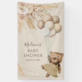 Pampas Grass Teddy Bear Baby shower Spandoek