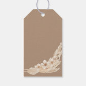 Pampas Grass Teddy Bear Cadeaulabel (Achterkant)