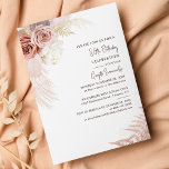 Pampas Grass Terracotta 80th Birthday Invitation<br><div class="desc">Pampas Grass Terracotta 80th Birthday Uitnodiging u kunt gemakkelijk aanpassen door de "Personalize"knoop te klikken. Ideaal voor andere speciale mijlpaalevenementen die worden uitgevoerd</div>