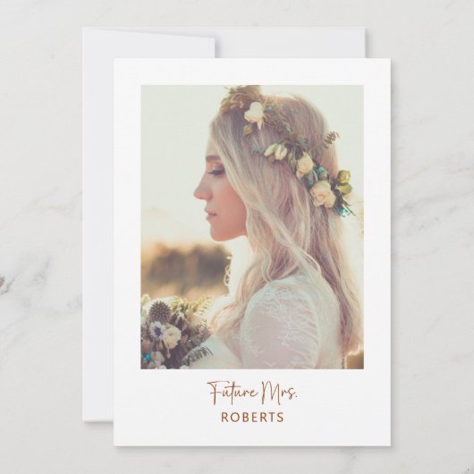 Pampas Grass Terracotta Arch Foto Vrijgezellenfees Kaart (Achterkant)