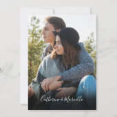 Pampas Grass Terracotta Arch Foto Weddenschap Save The Date (Achterkant)