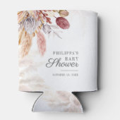 Pampas Grass Terracotta Baby shower Blikjeskoeler (Achterkant)