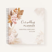 Pampas Grass Terracotta Bloemen Bruiloft Planner Notitieboek (Voorkant)