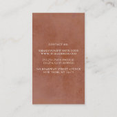 Pampas Grass Terracotta Bloemen Witte Orchideeën C Visitekaartje (Achterkant)