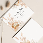 Pampas Grass Terracotta Botanical Save The Date