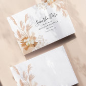 Pampas Grass Terracotta Botanical Save The Date
