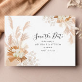 Pampas Grass Terracotta Botanical Save The Date