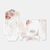 Pampas Grass Terracotta Botanisch Vrijgezellenfees Bedankdoosjes (Uitgevouwen)