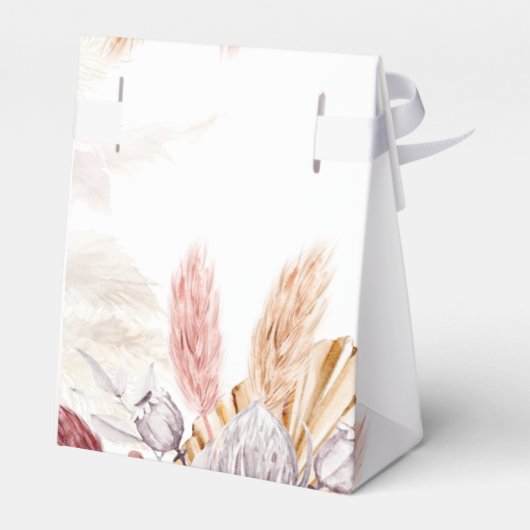 Pampas Grass Terracotta Botanisch Vrijgezellenfees Bedankdoosjes (Achterkant)