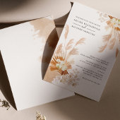 Pampas Grass Terracotta Botanische Gedroogde Palme Kaart