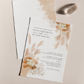 Pampas Grass Terracotta Botanische Gedroogde Palme Kaart