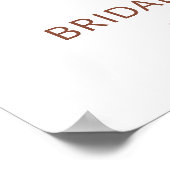 Pampas Grass Terracotta Bridal Tea Welkom Poster (Hoek)