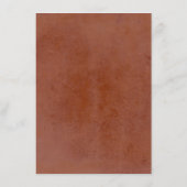 Pampas Grass Terracotta Bruiloft Details Behuizing Informatiekaartje (Achterkant)