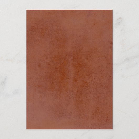 Pampas Grass Terracotta Bruiloft Details Behuizing Informatiekaartje (Achterkant)