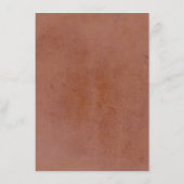 Pampas Grass Terracotta Bruiloft Details Informatiekaartje (Achterkant)