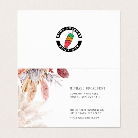 Pampas Grass Terracotta Desert Palms Visitekaartje