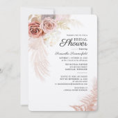 Pampas Grass Terracotta Floral Vrijgezellenfeest Kaart (Voorkant)