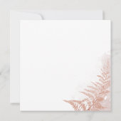 Pampas grass Terracotta Floral Wedding Invitation (Achterkant)