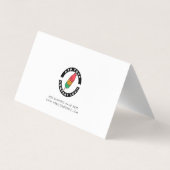 Pampas Grass Terracotta Hartelijk dank Visitekaartje (Achterkant)