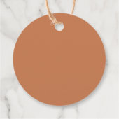 Pampas Grass Terracotta Pop Het Meisje Baby shower Bedankjes Labels (Achterkant)