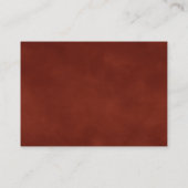 Pampas Grass Terracotta QR Code Bruiloft Details Informatiekaartje (Achterkant)