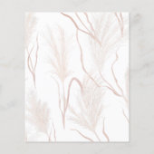 Pampas Grass Terracotta Save the Date Flyer (Achterkant)