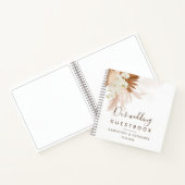 Pampas Grass Terracotta Script Weddenschap Notitieboek (Binnen)