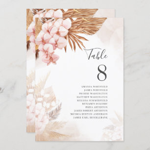 Pampas Grass Terracotta Seating Table Number 8